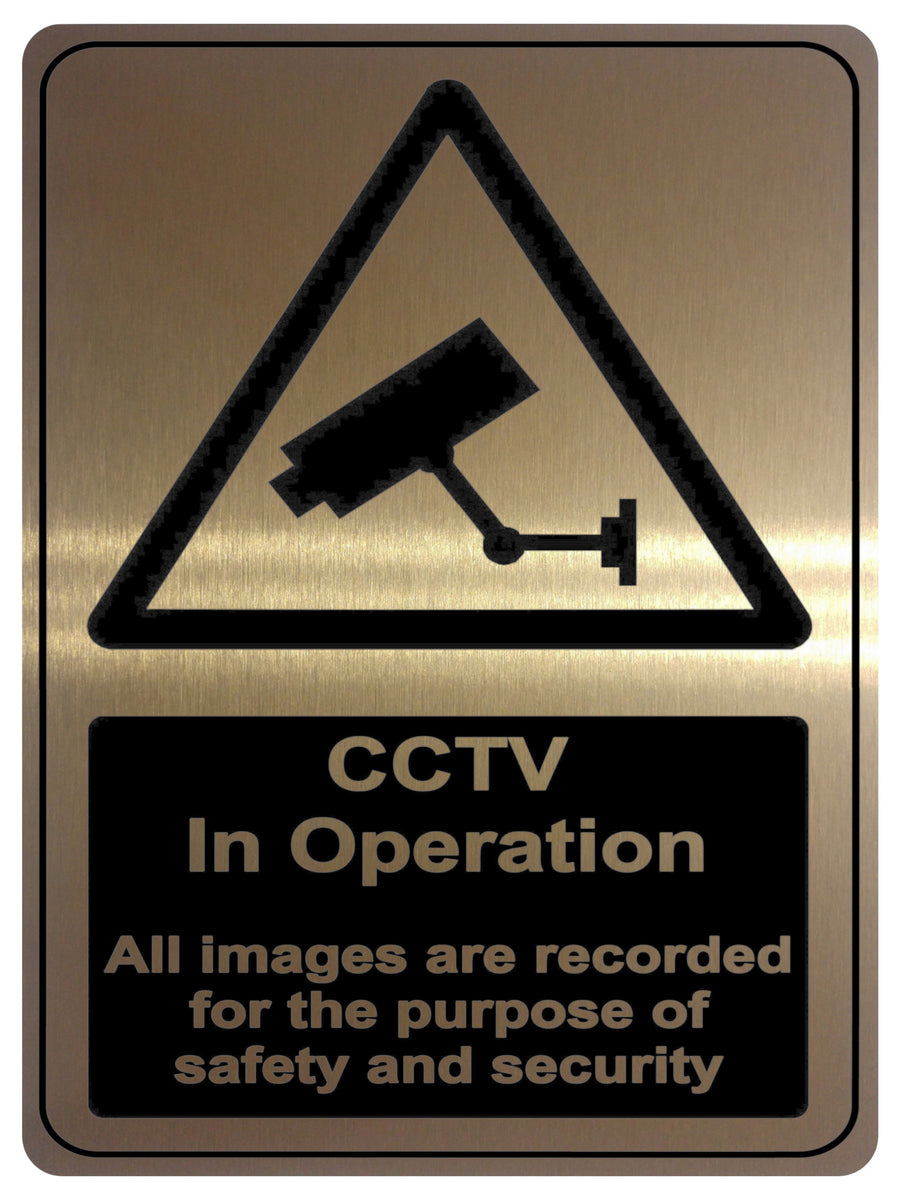 2 Stück CCTV Warnschilder Aus Aluminium – 10x10 Cm, Selbstklebend & Vorgebohrt, Für Geschäft & Zuhause