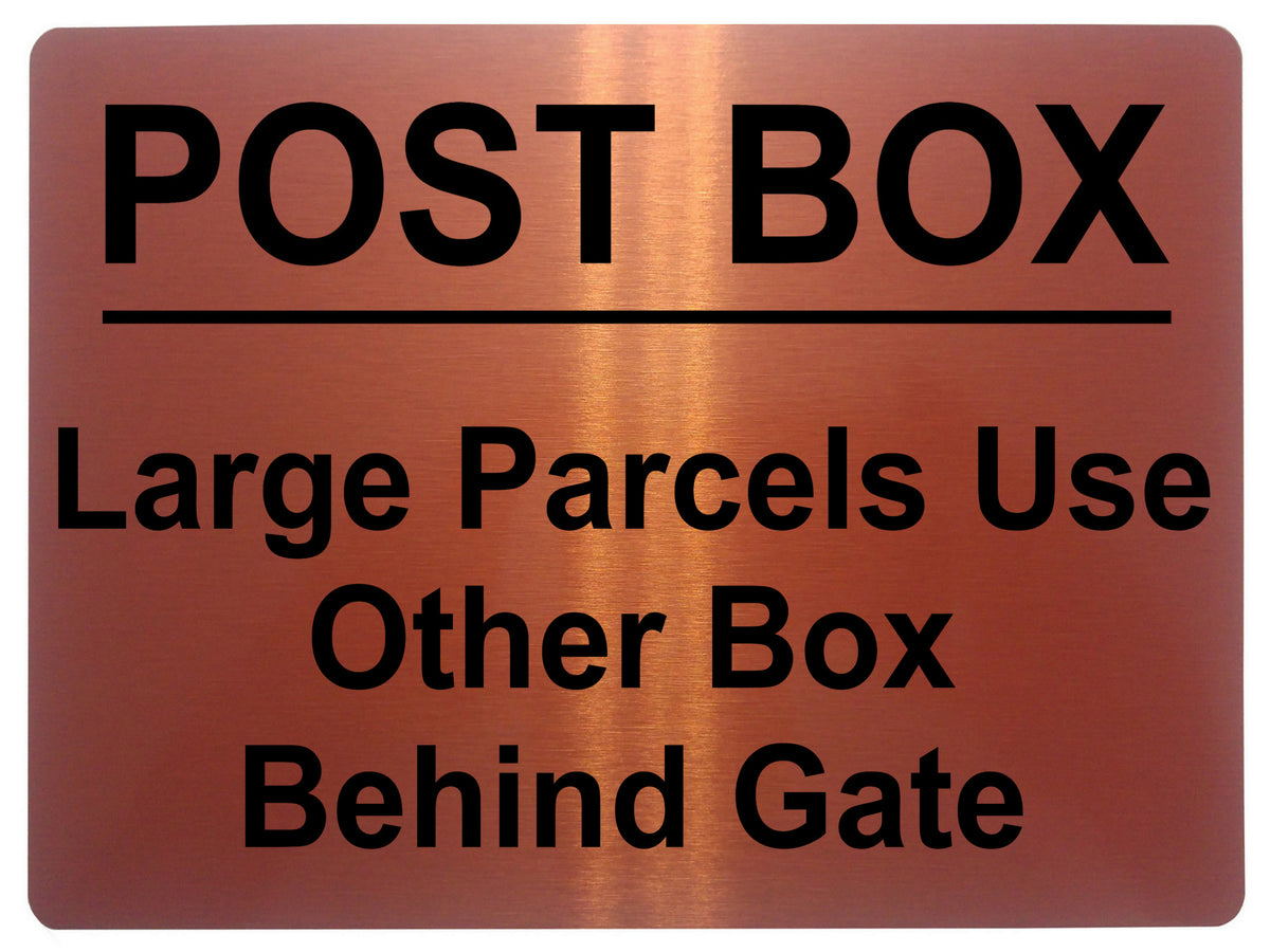 498 POST BOX Metal Aluminium Plaque Sign Door House Office Gate Letter ...