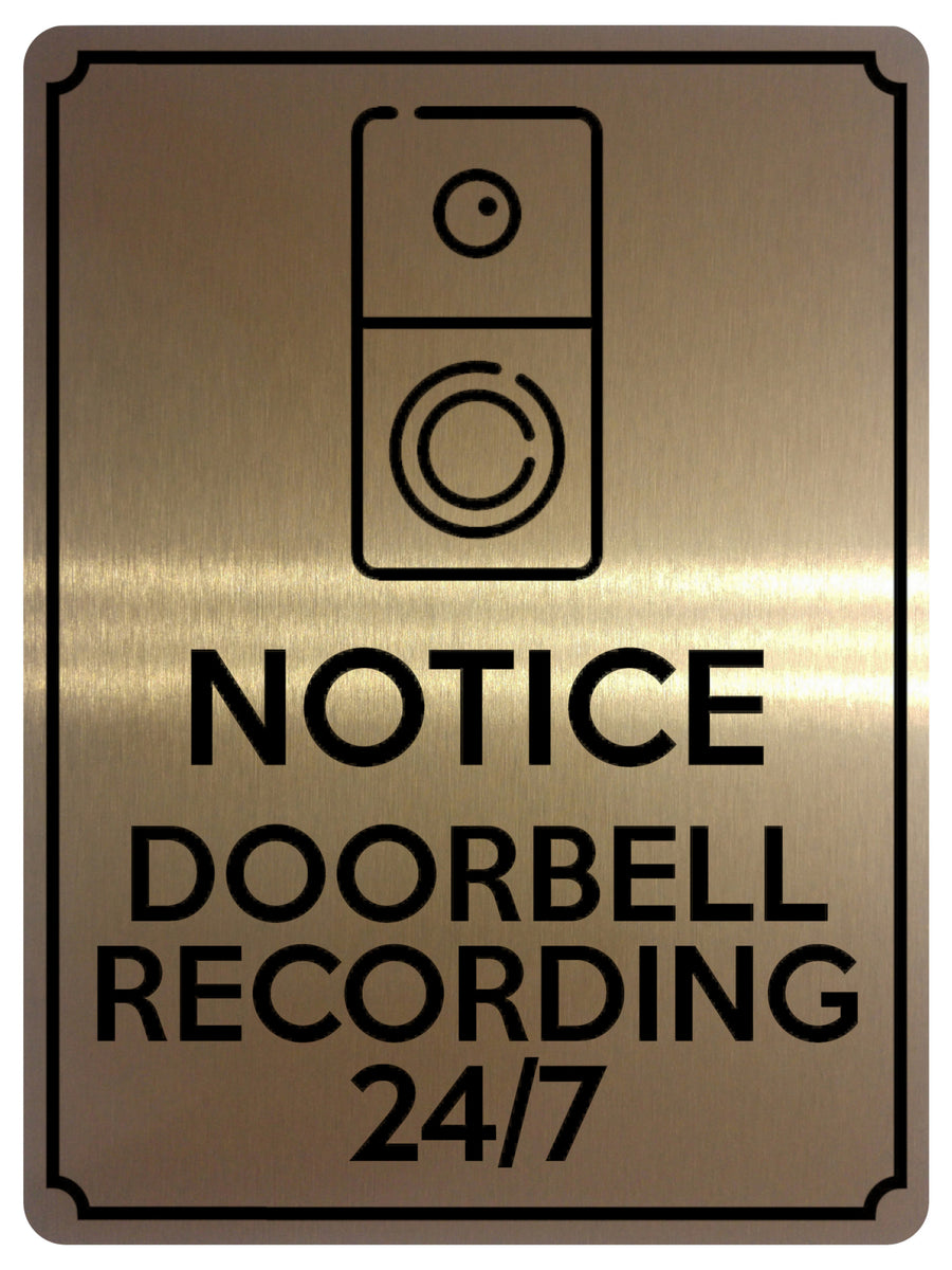 1755 DEAF PERSON LIVES HERE PLEASE RING DOORBELL Metal Aluminium Plaque Sign | UK - View #8