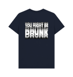 Navy Blue Printed T-shirt Back