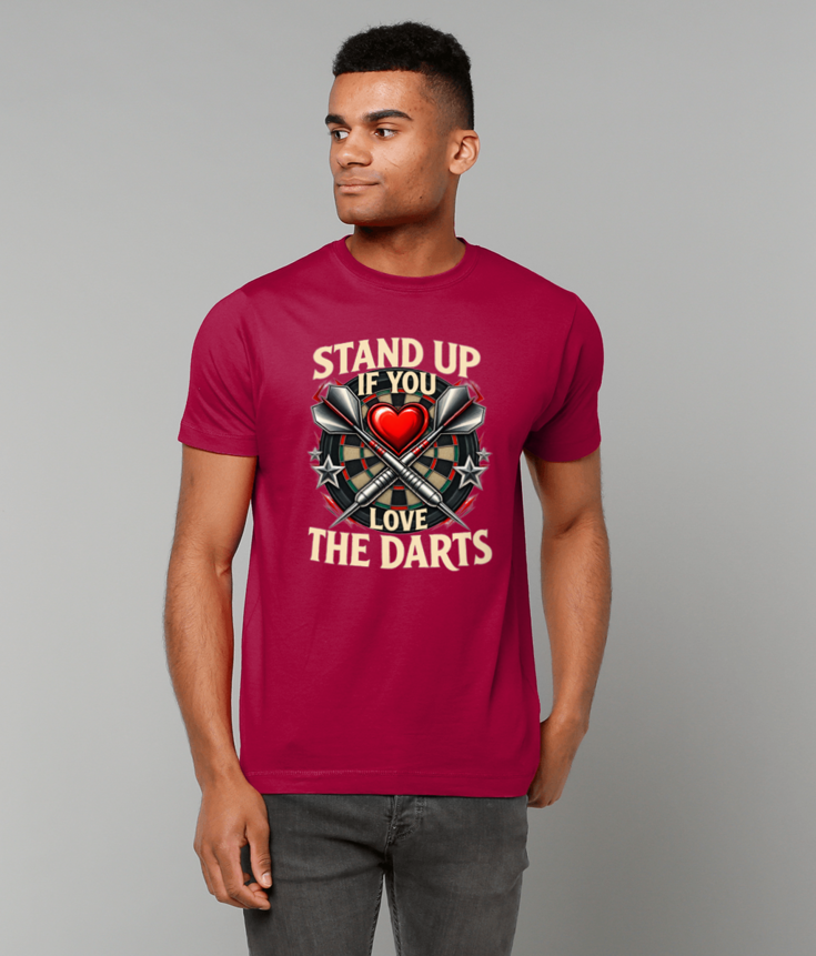 300 Stand Up If You Love The Darts T-Shirt Funny Tee