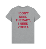 Athletic Grey Printed T-shirt Back