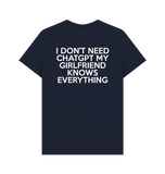 Navy Blue Printed T-shirt Back