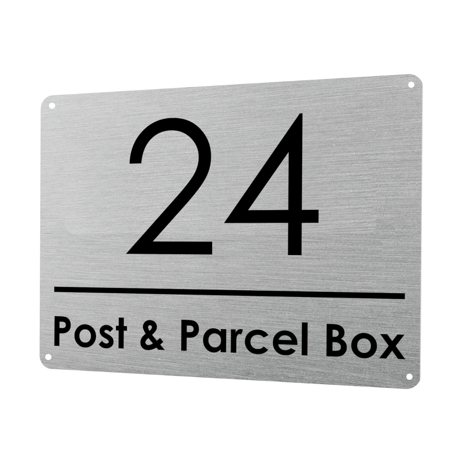 1MM 2436 Custom Personalised Post Parcel Box Number Metal Aluminium Sign Plaque Gate