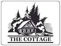 2319 The Cottage Door Gate Farm Address House Metal Aluminium Plaque Sign