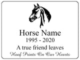 2289 Custom Personalised Memorial Horse Pony Metal Aluminium Sign Plaque