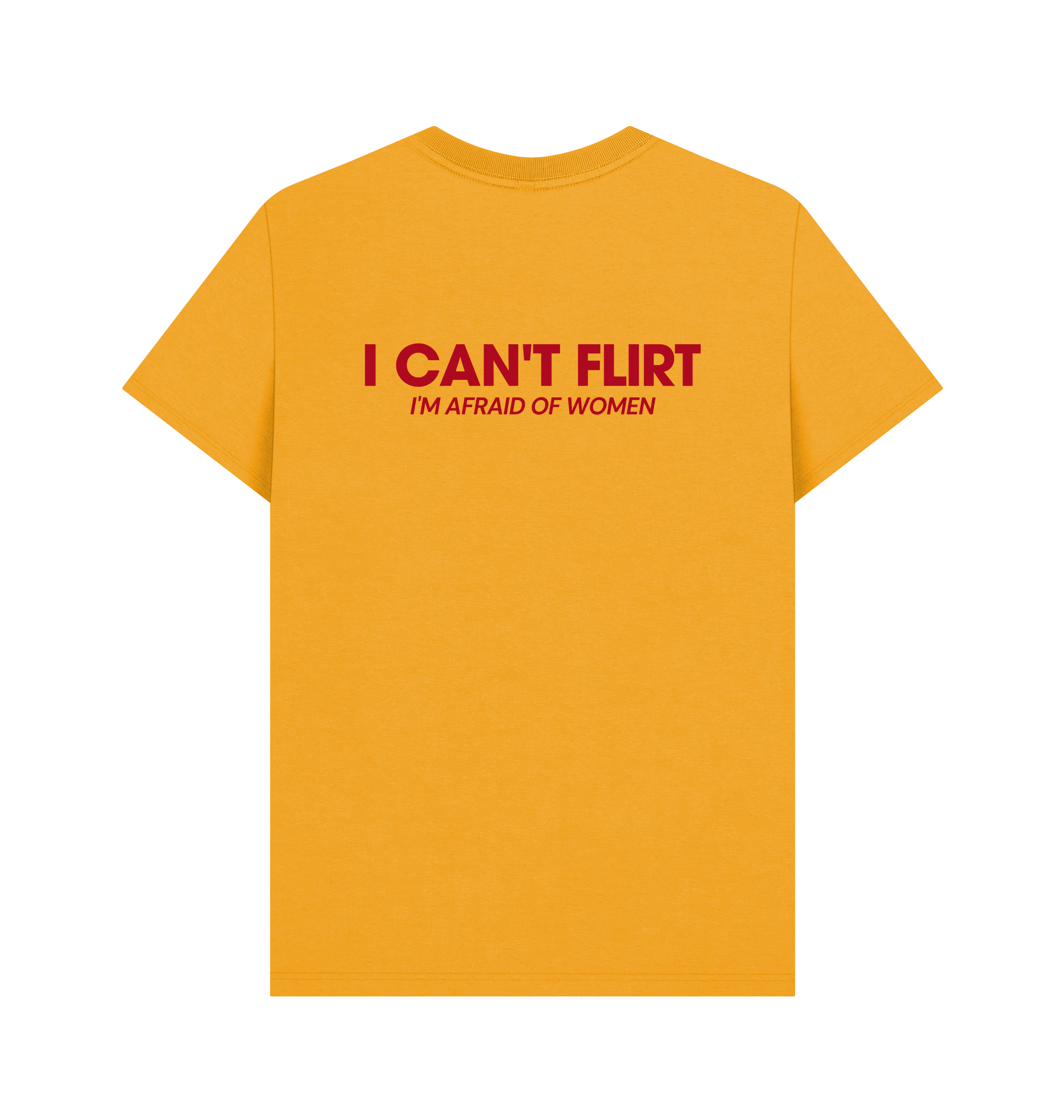 Mustard Printed T-shirt Back