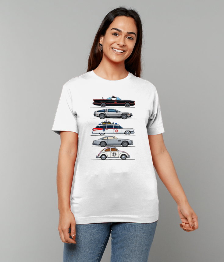 224 Movie Cars T-shirt Retro Tee