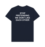 Navy Blue Printed T-shirt Back