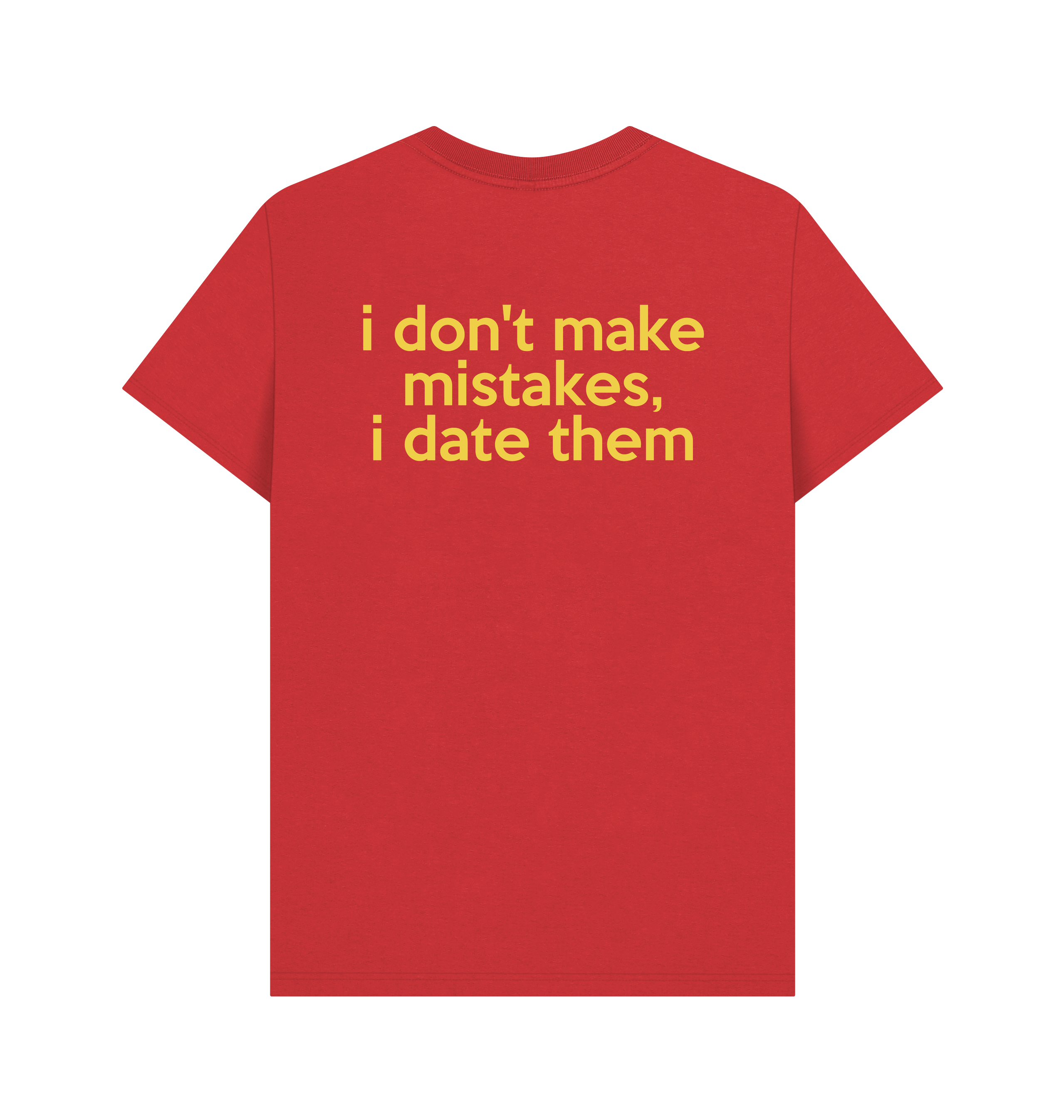 Red Printed T-shirt Back