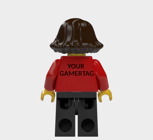 L002 Custom Personalised Lego Minifigures Your Gamertag xbox, Playstation, Nintendo