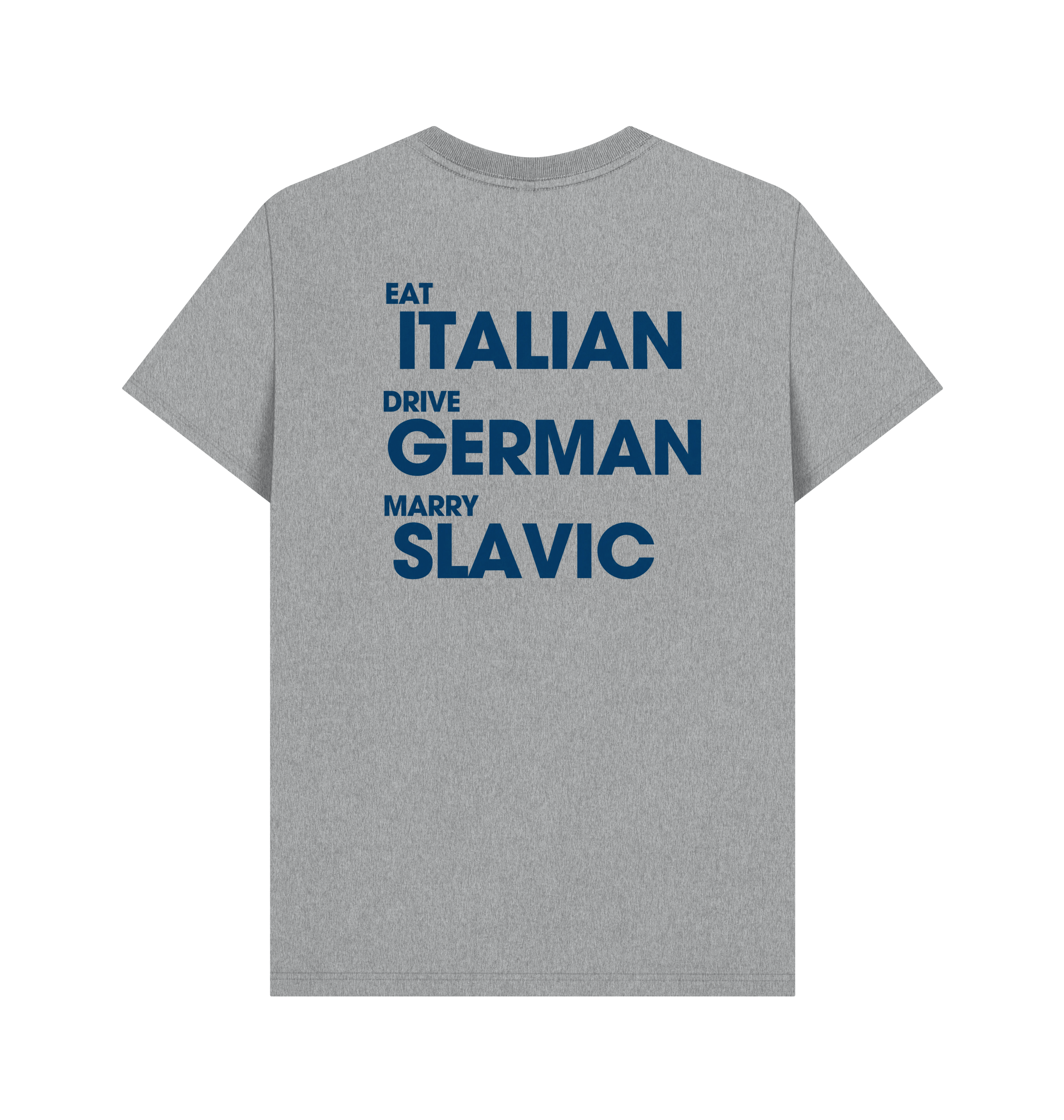 Athletic Grey Printed T-shirt Back