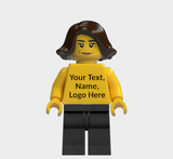 L001 Custom Personalised Lego Minifigures Name, Text