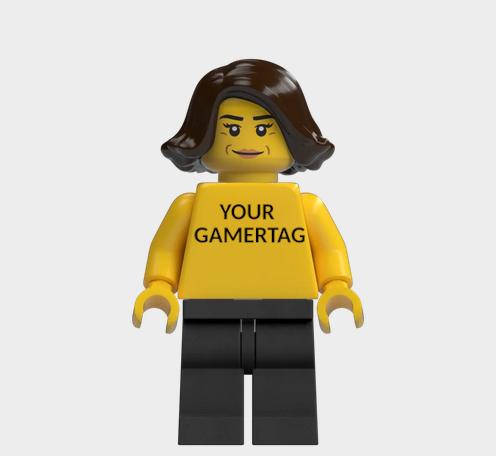 L002 Custom Personalised Lego Minifigures Your Gamertag xbox, Playstation, Nintendo