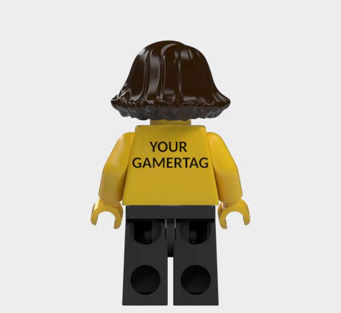L002 Custom Personalised Lego Minifigures Your Gamertag xbox, Playstation, Nintendo