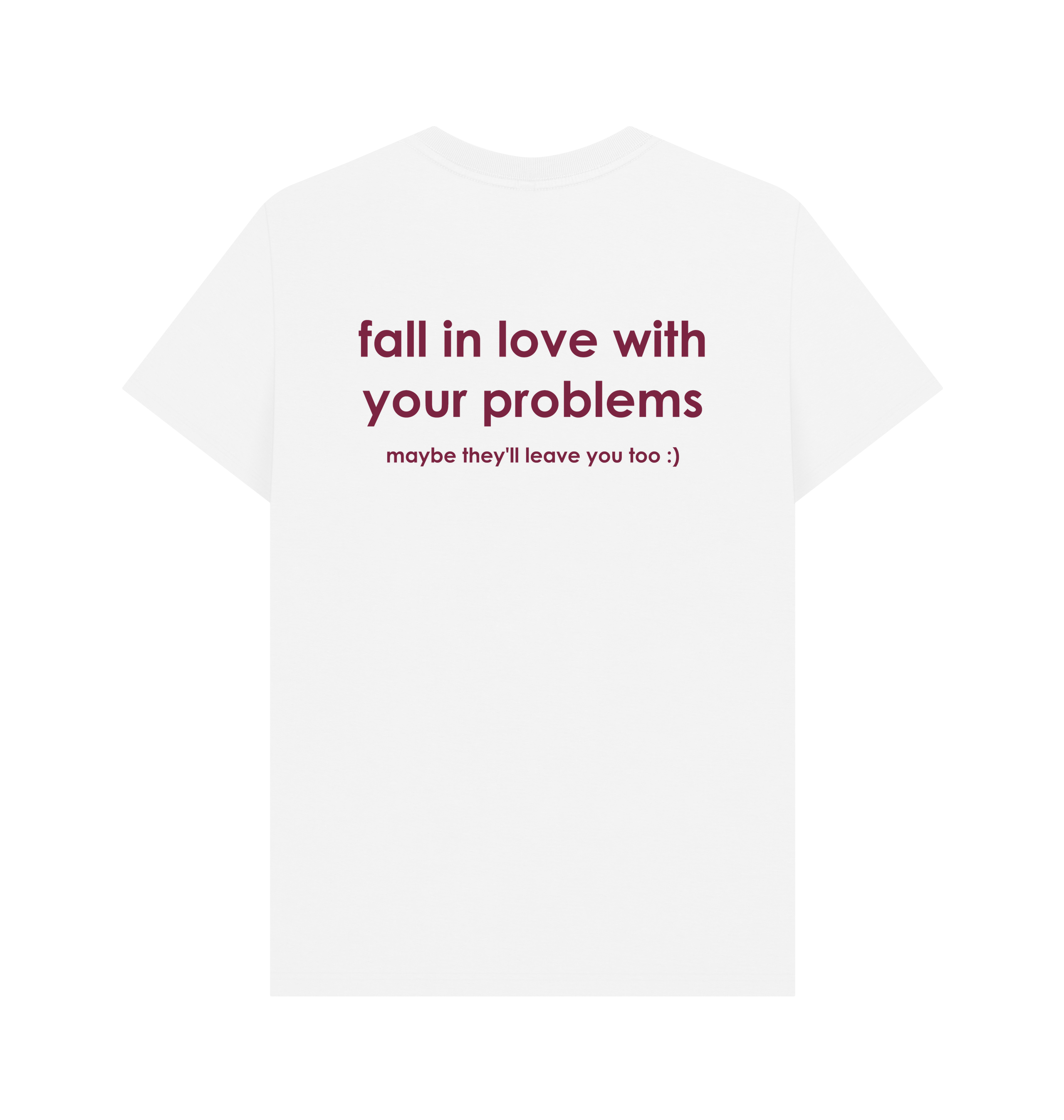 White Printed T-shirt Back