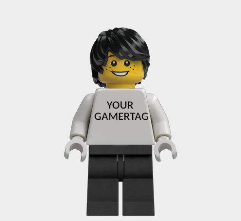 L002 Custom Personalised Lego Minifigures Your Gamertag xbox, Playstation, Nintendo