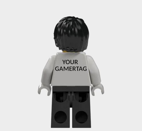 L002 Custom Personalised Lego Minifigures Your Gamertag xbox, Playstation, Nintendo