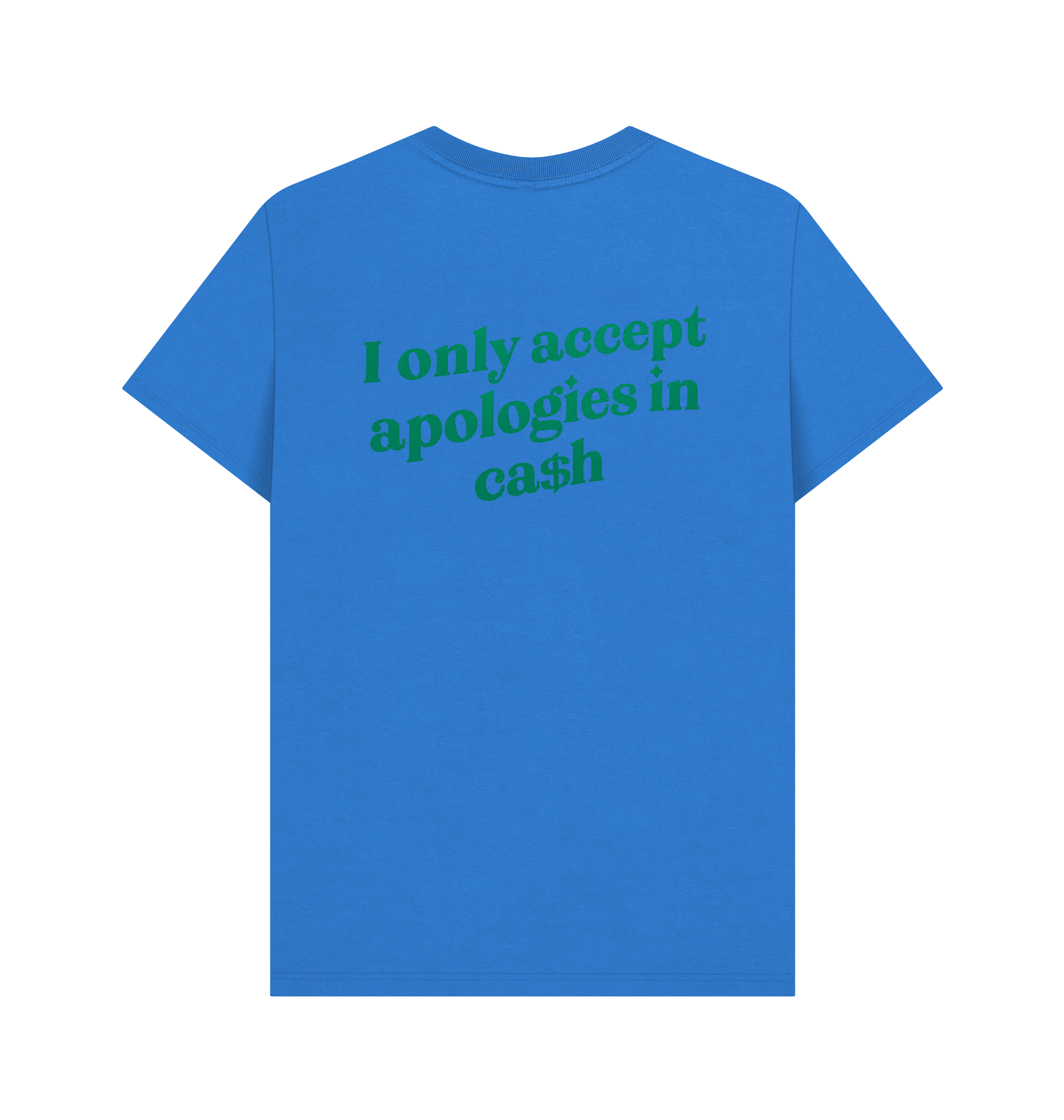 Bright Blue Printed T-shirt Back