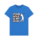 Bright Blue Printed T-shirt Front