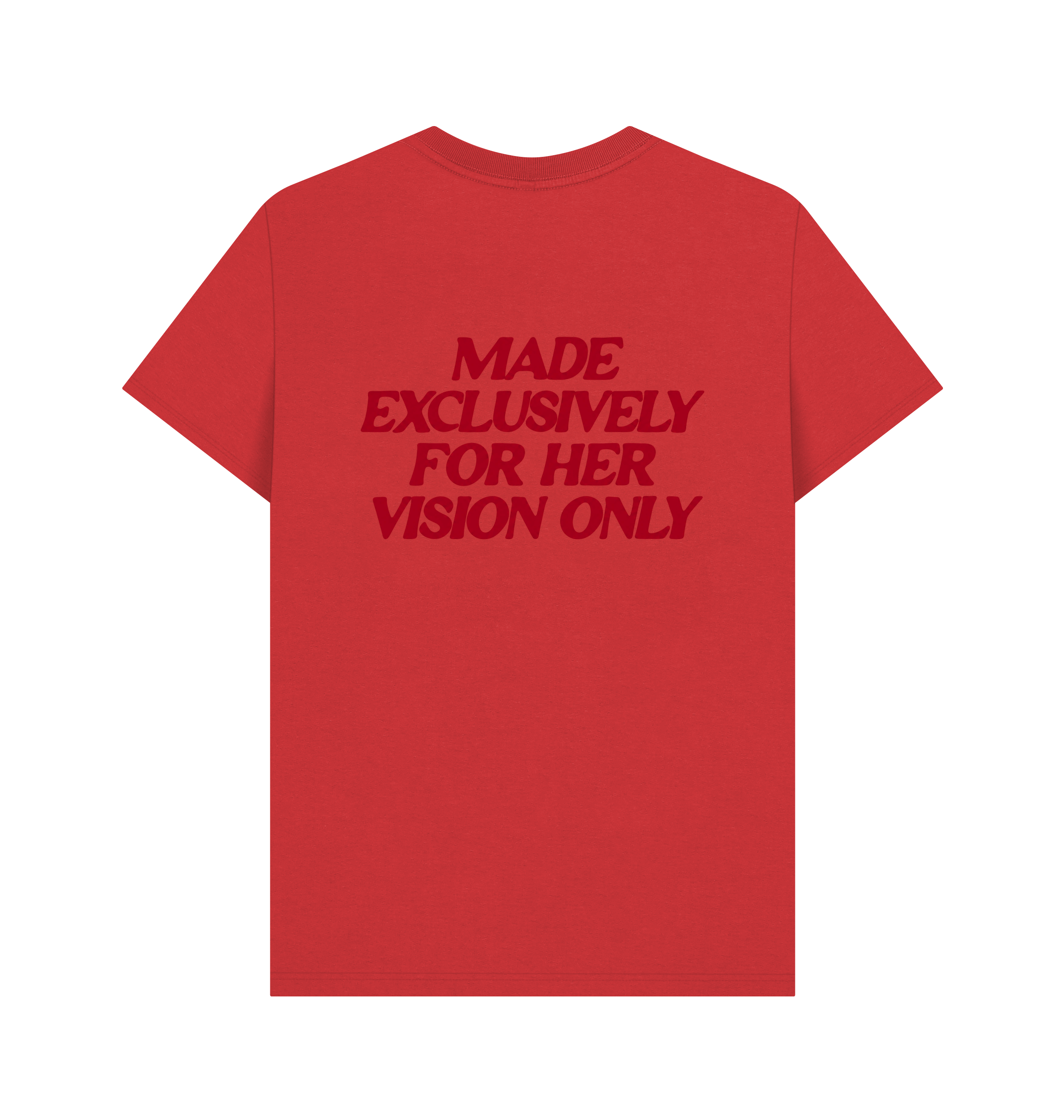 Red Printed T-shirt Back