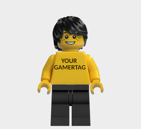 L002 Custom Personalised Lego Minifigures Your Gamertag xbox, Playstation, Nintendo