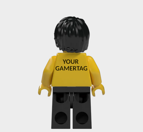 L002 Custom Personalised Lego Minifigures Your Gamertag xbox, Playstation, Nintendo