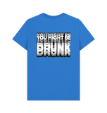 Bright Blue Printed T-shirt Back