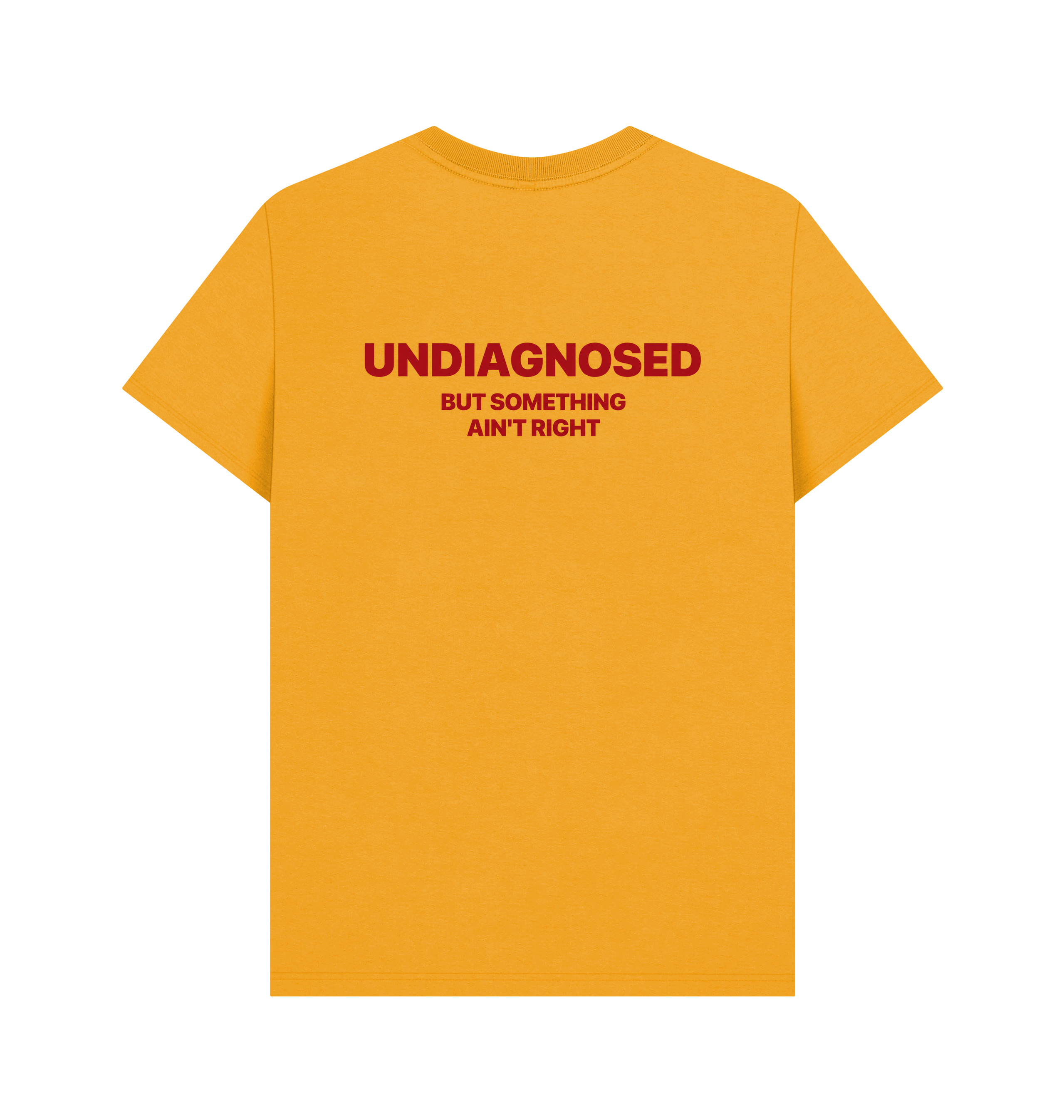 Mustard Printed T-shirt Back
