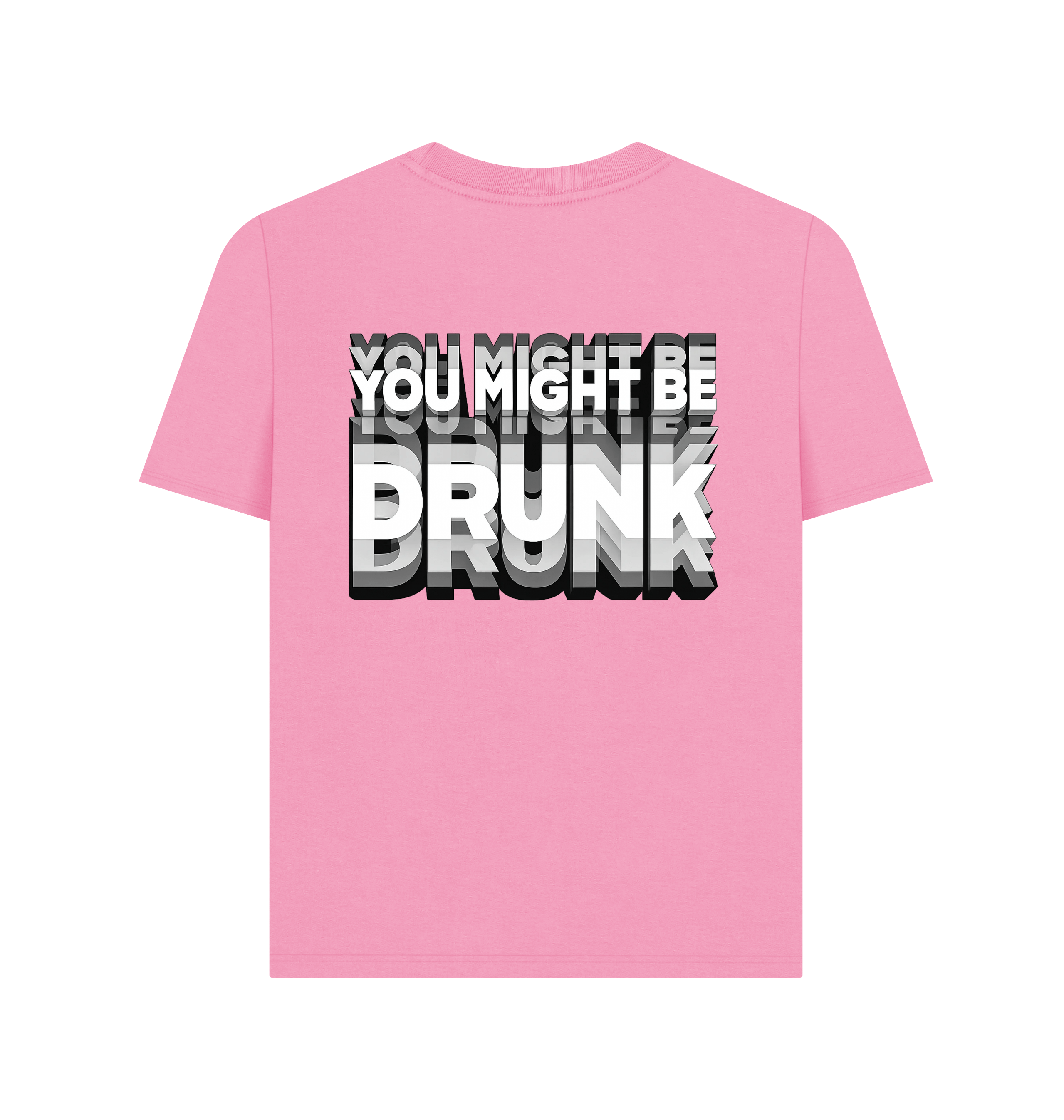 Rose Pink Printed T-shirt Back