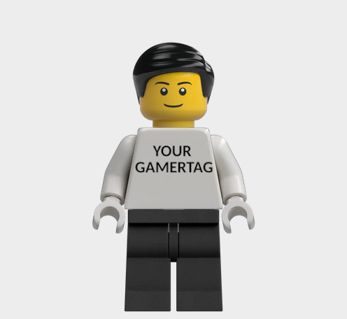 L002 Custom Personalised Lego Minifigures Your Gamertag xbox, Playstation, Nintendo