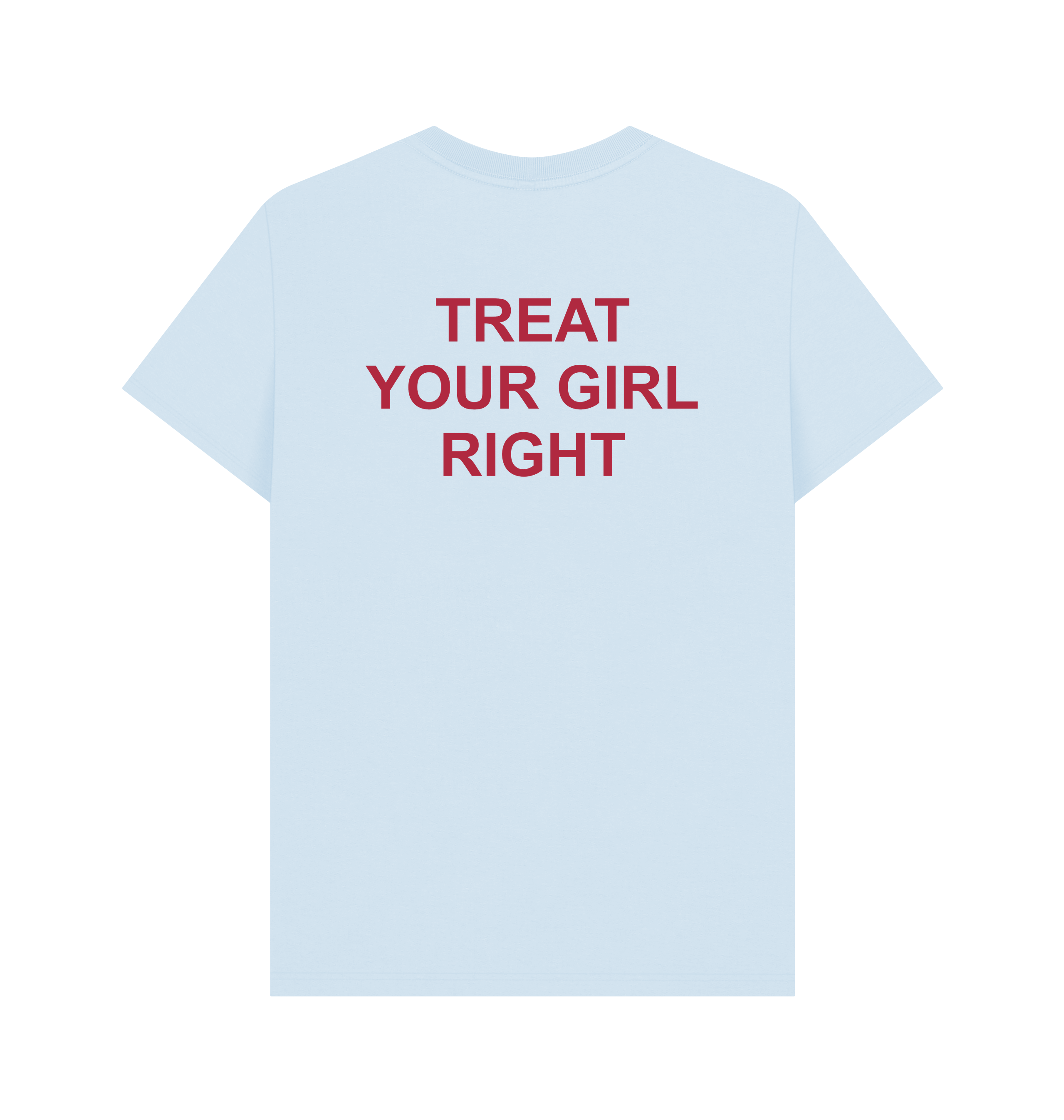 Sky Blue Printed T-shirt Back