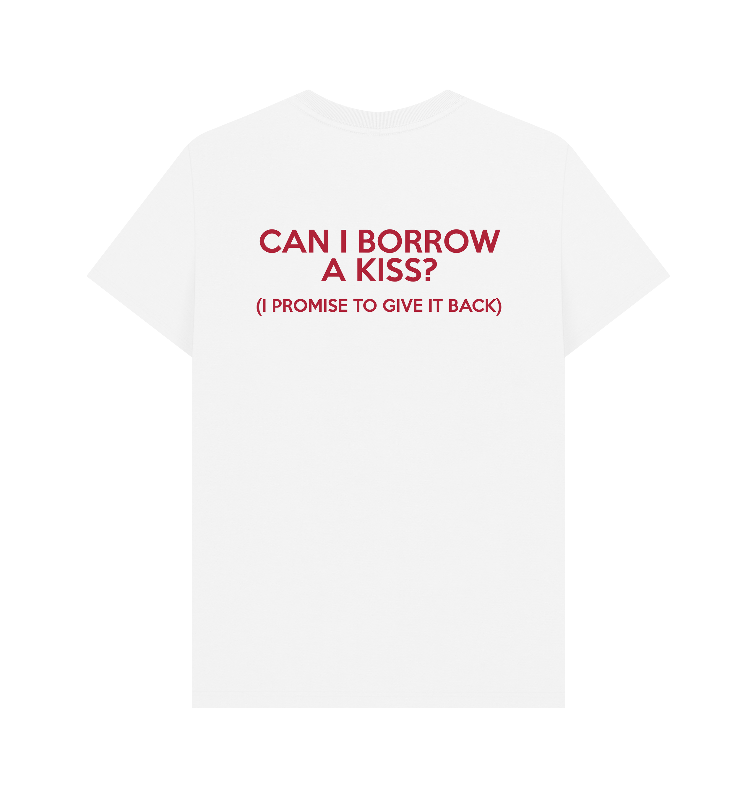 White Printed T-shirt Back