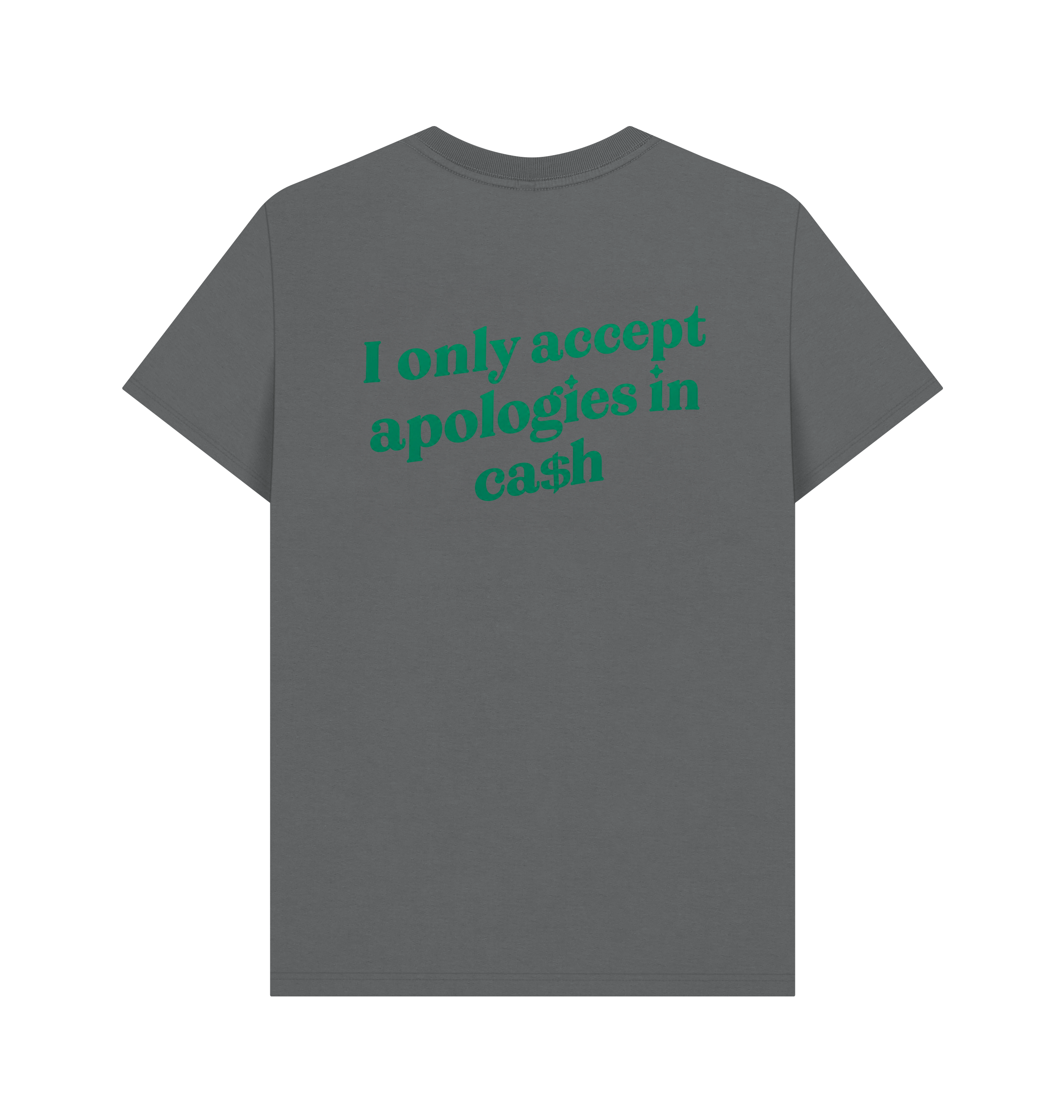Slate Grey Printed T-shirt Back