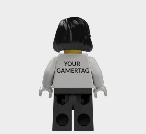 L002 Custom Personalised Lego Minifigures Your Gamertag xbox, Playstation, Nintendo