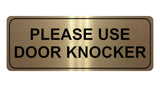 1157 PLEASE USE DOOR KNOCKER Metal Aluminium Plaque Sign House Office Shop