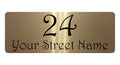 1091 Custom Personalised Address Metal Aluminium Sign Plaque Door Gate House Office
