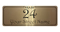 1092 Custom Personalised Address Metal Aluminium Sign Plaque Door Gate House Office