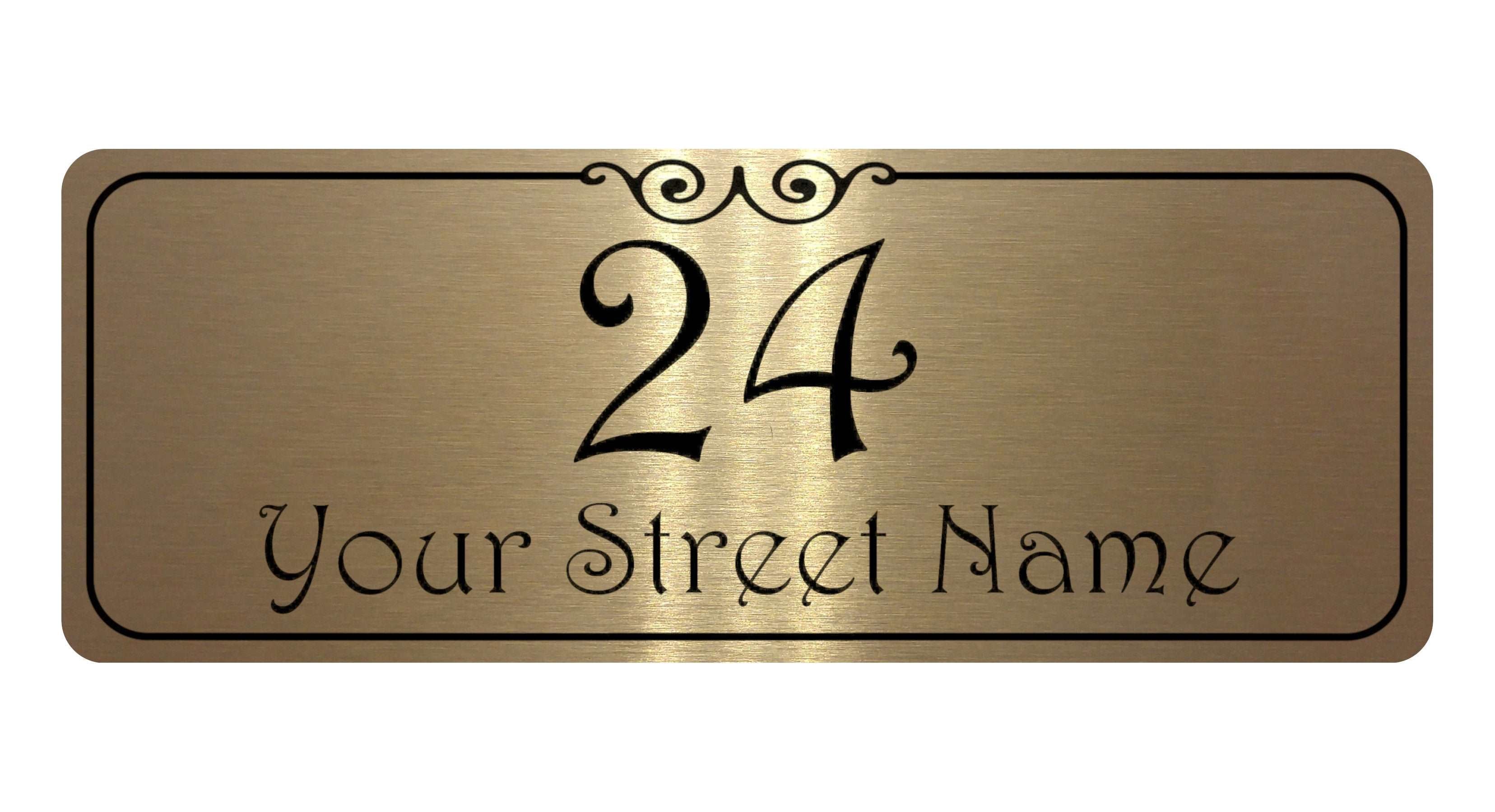 1092 Custom Personalised Address Metal Aluminium Sign Plaque Door Gate House Office