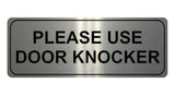 1157 PLEASE USE DOOR KNOCKER Metal Aluminium Plaque Sign House Office Shop