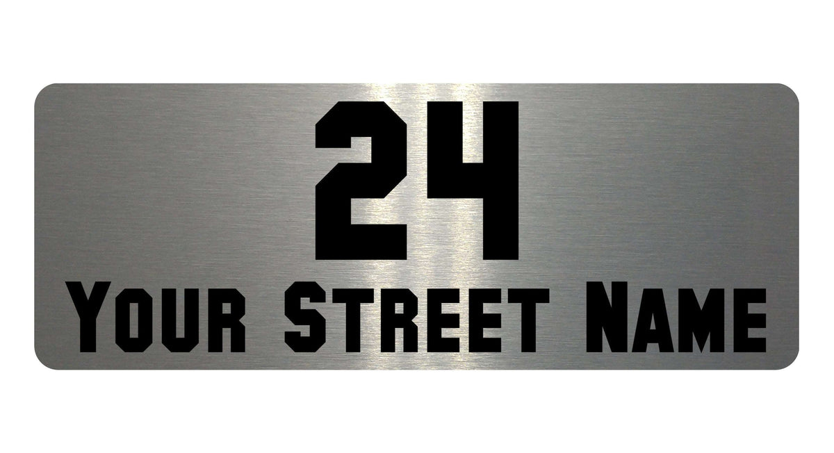 1064 Custom Personalised Address Metal Aluminium Sign Plaque Wall Gate House