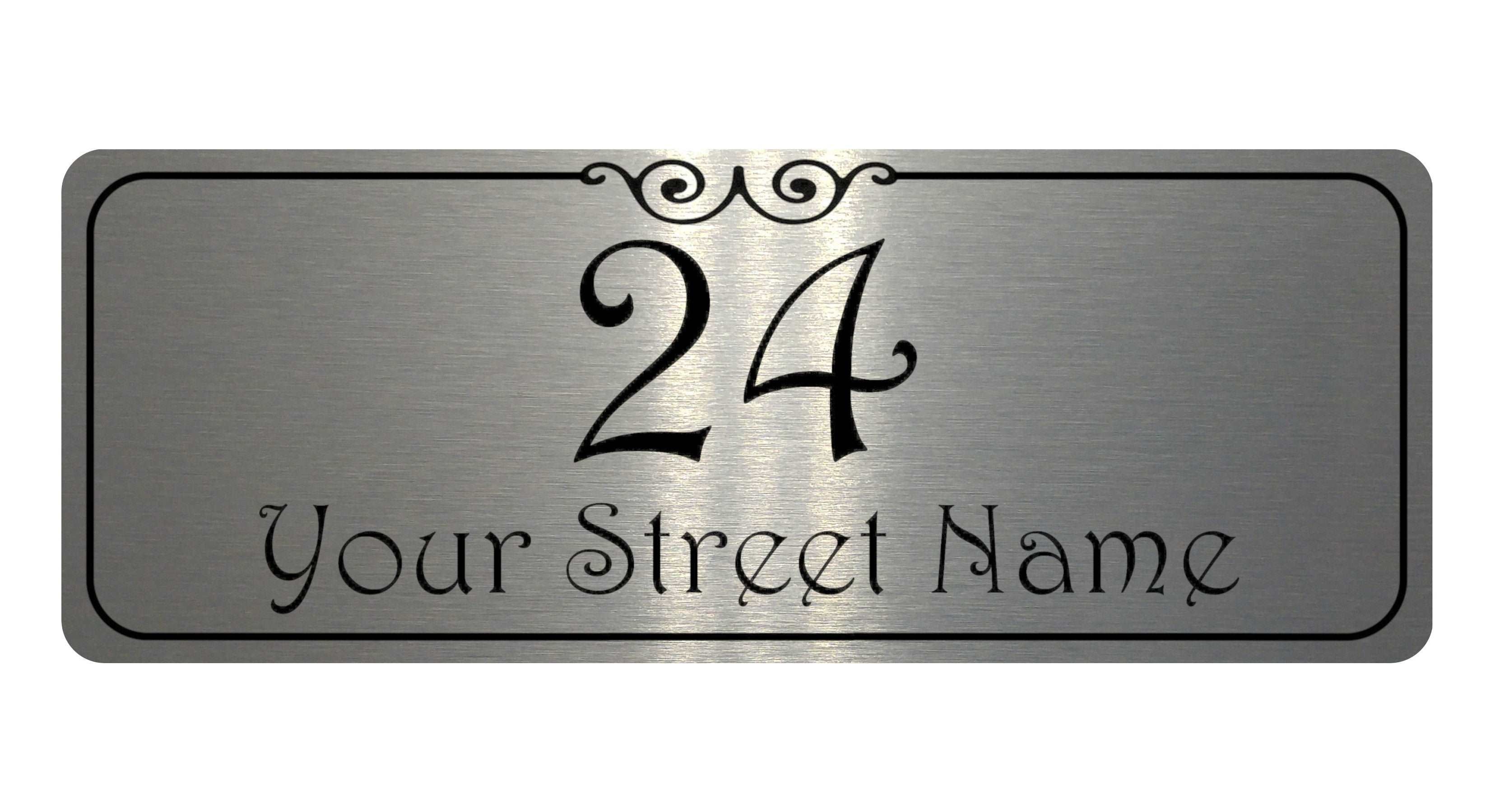 1092 Custom Personalised Address Metal Aluminium Sign Plaque Door Gate House Office