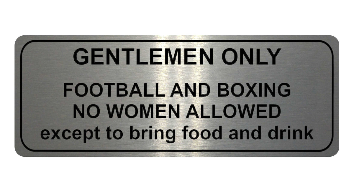 1009 GENTLEMEN ONLY Funny Metal Aluminium Plaque Sign For Door Wall House Office