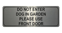 1047 DO NOT ENTER PLEASE USE FRONT DOOR Metal Aluminium Plaque Sign Door Gate