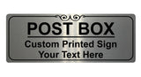 071 Custom Personalised Post Box Metal Aluminium Plaque Sign for Door House Gate Letters Parcels