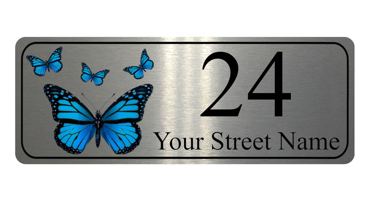 1113 Custom Personalised Address Metal Aluminium Sign Plaque Door House Office