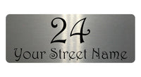 1091 Custom Personalised Address Metal Aluminium Sign Plaque Door Gate House Office