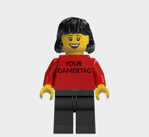 L002 Custom Personalised Lego Minifigures Your Gamertag xbox, Playstation, Nintendo