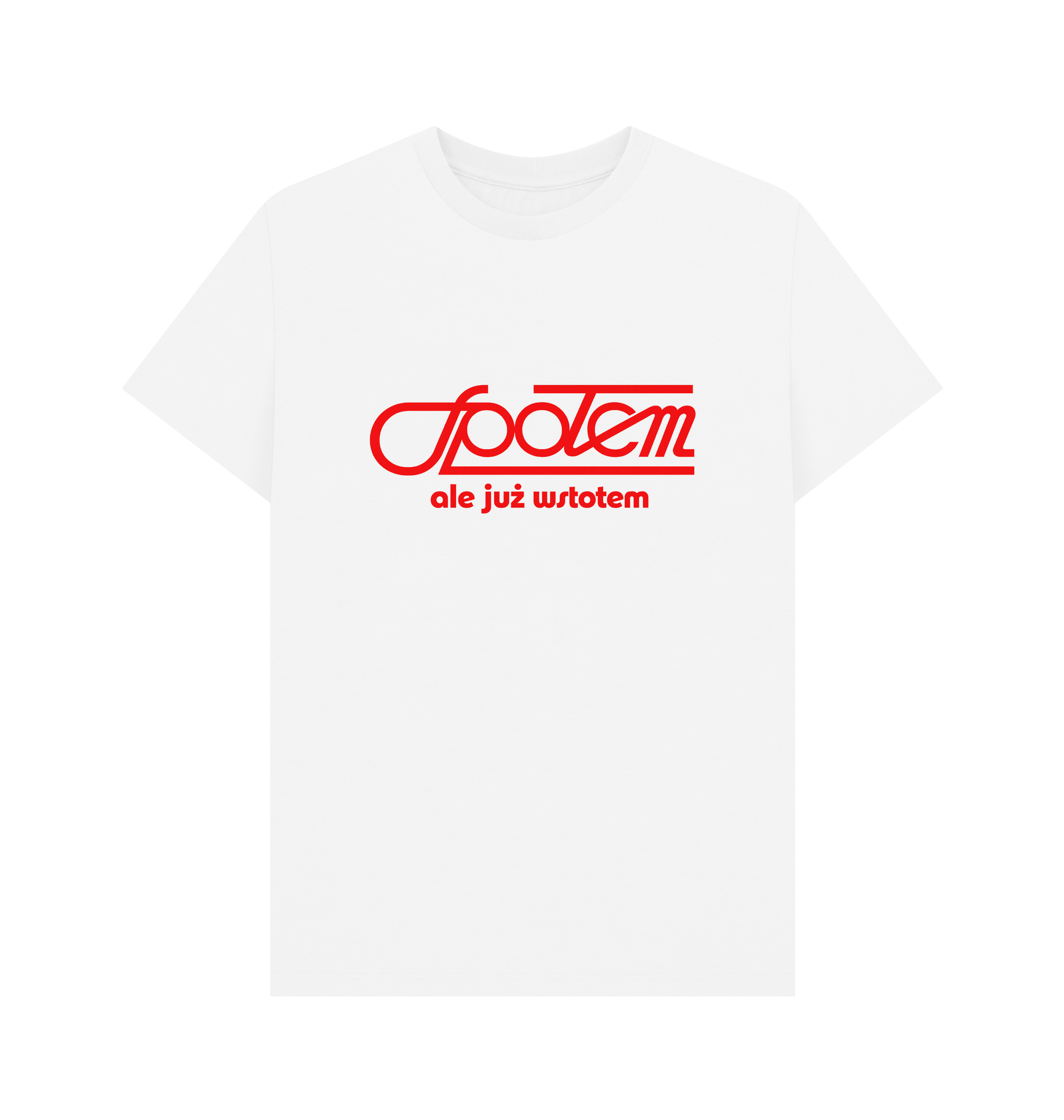White Printed T-shirt Front