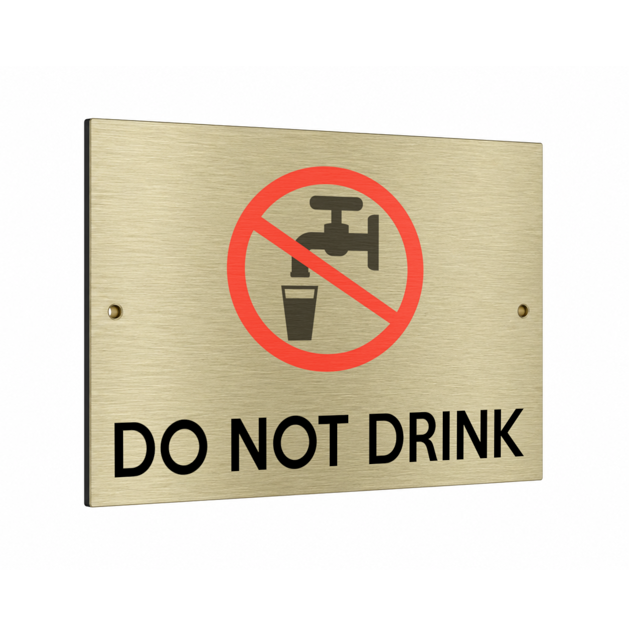 B244 DO NOT DRINK Unsafe Water Metal Aluminium  Composite Plaque Sign